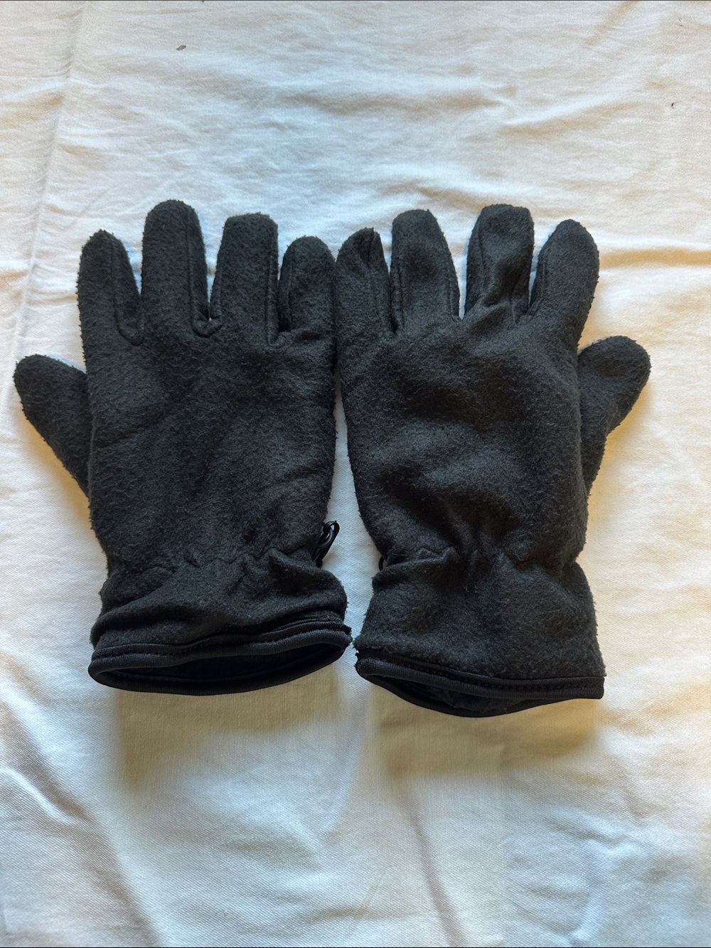 Men's Black Fleece Winter Gloves